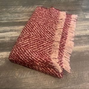 Super Soft Burgundy Pattern Scarf